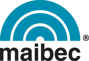 a blue and black logo