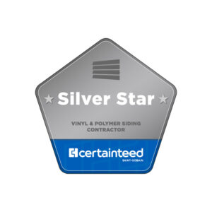 Contractor Badges_RGB_Silver Star Vinyl Polymer Siding Contractor