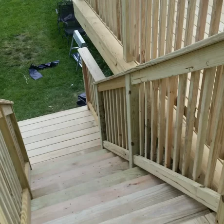 pressure treated deck