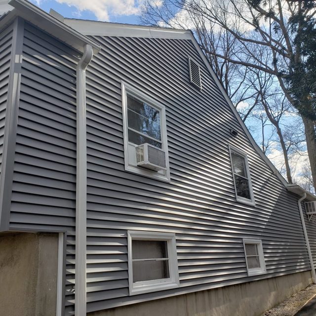 Charcoal Gray siding Fairfield CT
