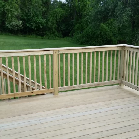 pressure treated deck