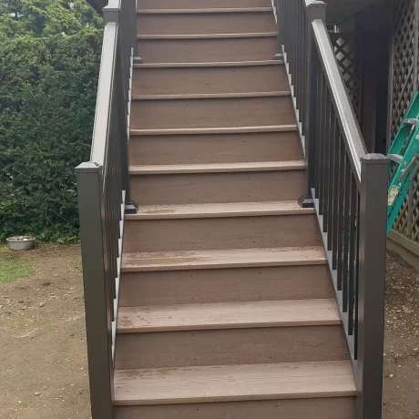 a set of stairs outside